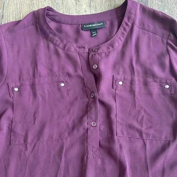 Lane Bryant Purple Blouse size 18 - Picture 2 of 6